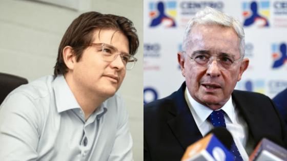 Miguel Uribe y Álvaro Uribe.