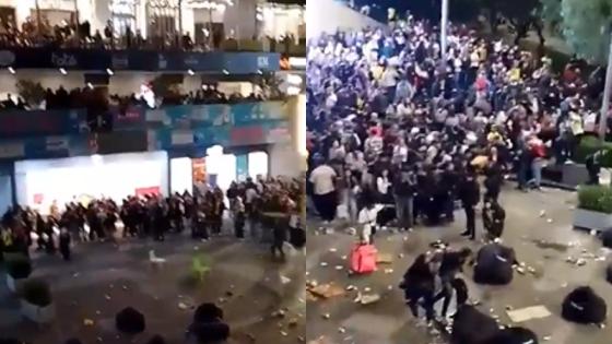 Batalla campal en Bogotá tras partido de Colombia.