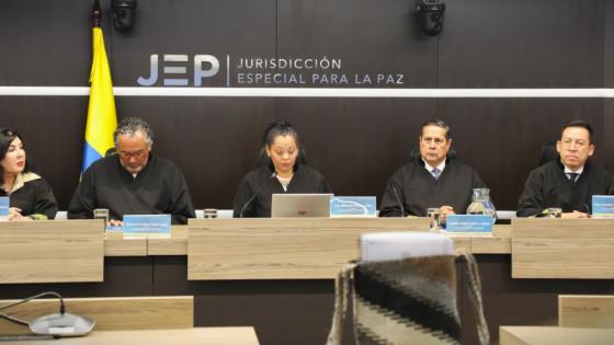 Lectura de sentencia de la JEP.