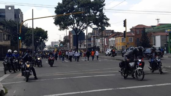 Manifestaciones en Bogotá.