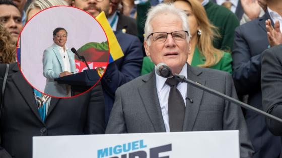 Miguel Uribe Londoño y Gustavo Petro.