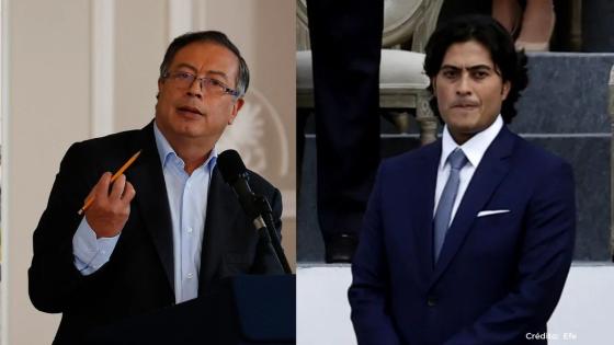 Presidente Gustavo Petro y su hijo Nicolás Petro.