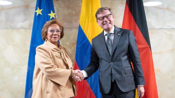 Cancilleres de Colombia y Alemania.