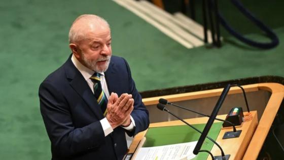 Lula da Silva, presidente de Brasil.