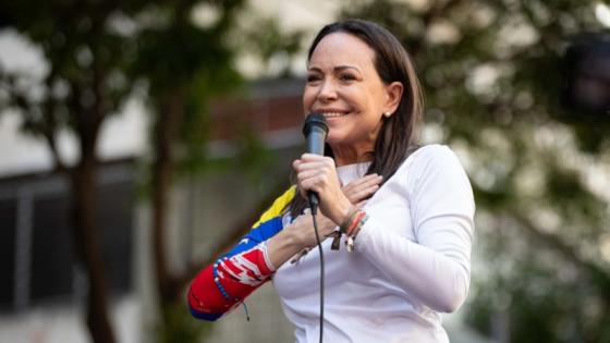 María Corina Machado, líder de la oposición en Venezuela.