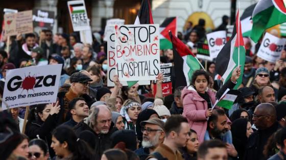Marchas pro palestinas. 