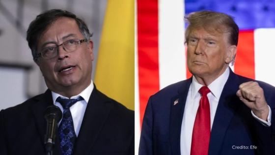 Presidentes Gustavo Petro y Donald Trump.
