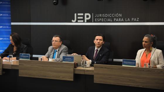 Audiencia de la JEP.
