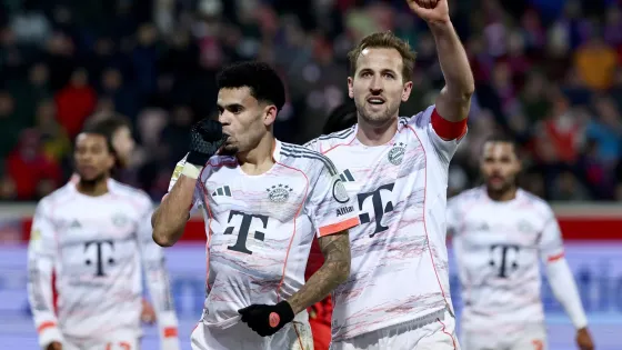 Luis Díaz junto a Harry Kane, dos de los goleadores que ocupan el top