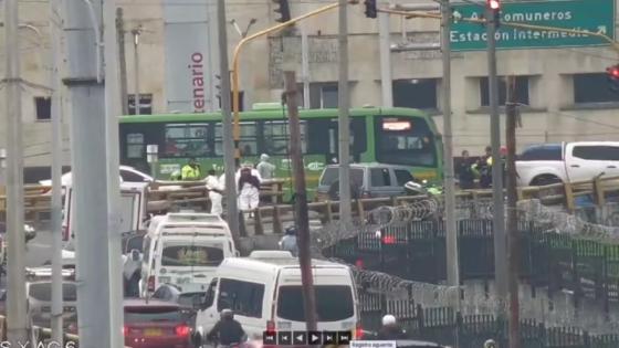 Balacera en Bogotá.