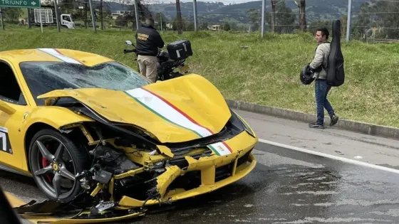 Ferrari accidentado
