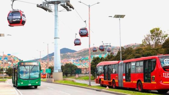 TransMilenio en Bogotá.