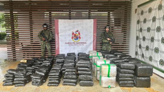 Incautación de marihuana en Valle del Cauca. 