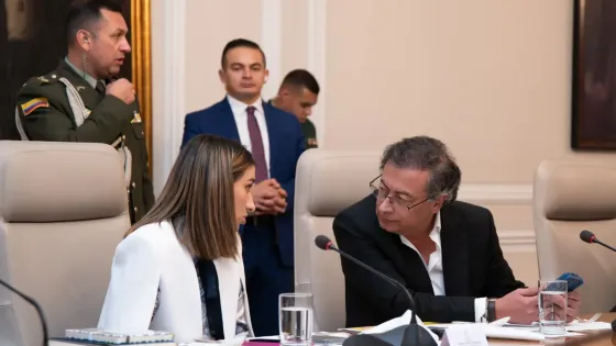 Laura Sarabia y Gustavo Petro