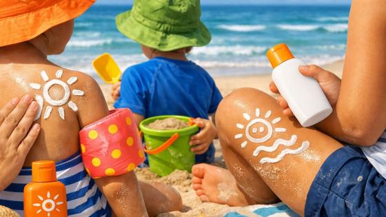 Protección solar en niños