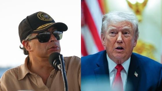 Presidentes Donald Trump y Gustavo Petro.