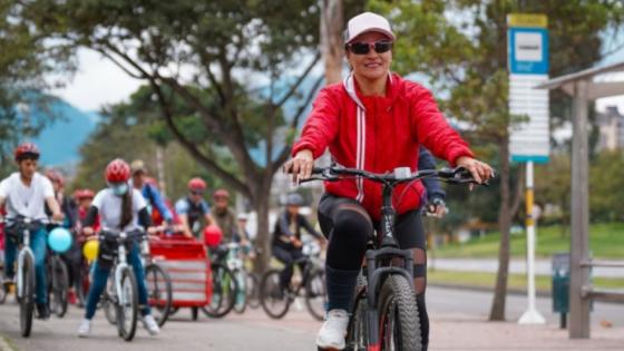 Ciclovía en Bogotá.
