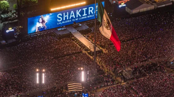 Concierto de Shakira en el Zócalo