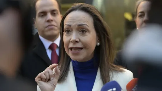 2) Machado dice que regresará a Venezuela en pocas semanas