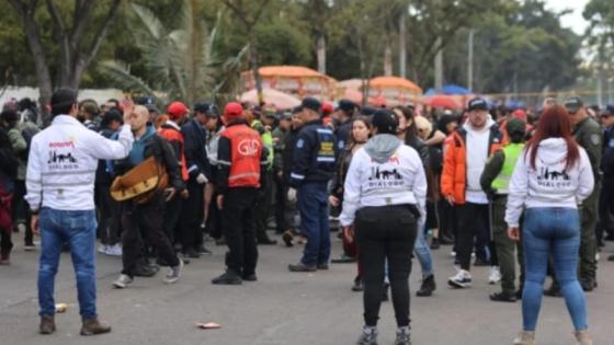 Protestas en Bogotá.