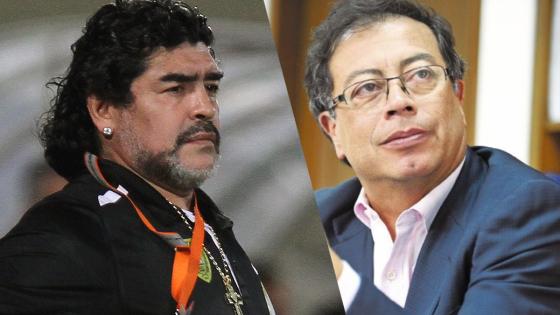 Gustavo Petro y Diego Armando Maradona Gustavo Petro y Diego Armando Maradona