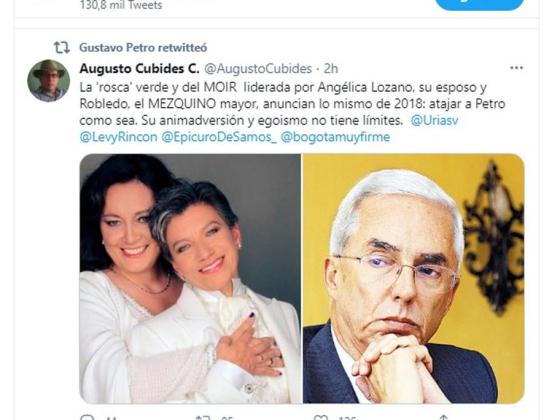 Trino que compartió Gustavo Petro Trino que compartió Gustavo Petro