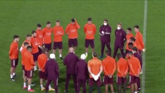 Zidane charla Real Madrid vs Atalanta Zidane charla Real Madrid vs Atalanta