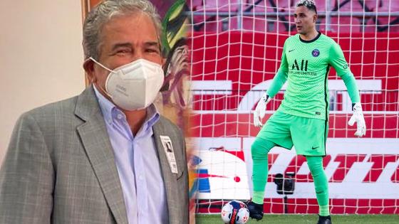 Jorge Luis Pinto y Keylor Navas Jorge Luis Pinto y Keylor Navas