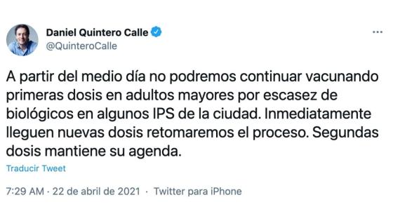 Escasez de vacunas en Medellín Escasez de vacunas en Medellín