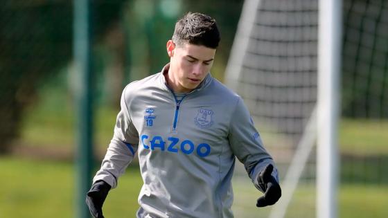 James Rodríguez no pudo actuar con el Everton James Rodríguez no pudo actuar con el Everton