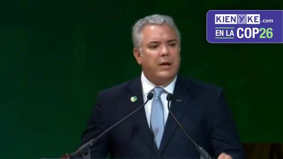 Presidente Iván Duque COP 26