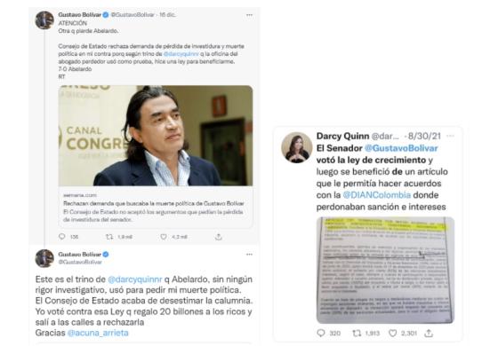 Gustavo Bolívar y Darcy Quinn