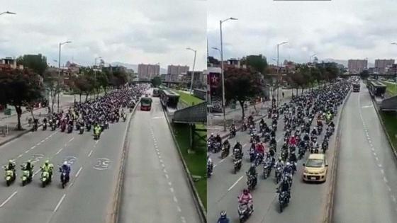 Protestas motocicletas