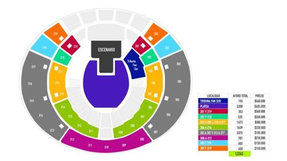 Precios boletas concierto Rosalía en Bogotá Precios boletas concierto Rosalía en Bogotá