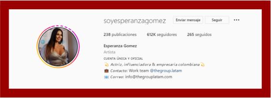 Nueva cuenta de Esperanza Gómez Nueva cuenta de Esperanza Gómez