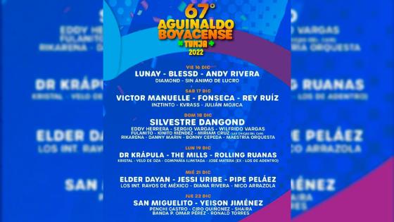 Artistas Aguinaldo Boyacense 2022