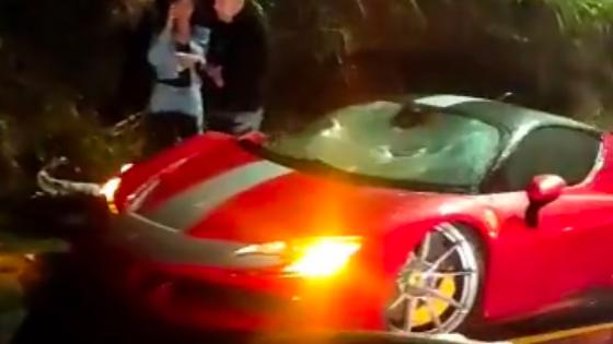 Ferrari accidentado Medellín Ferrari accidentado Medellín