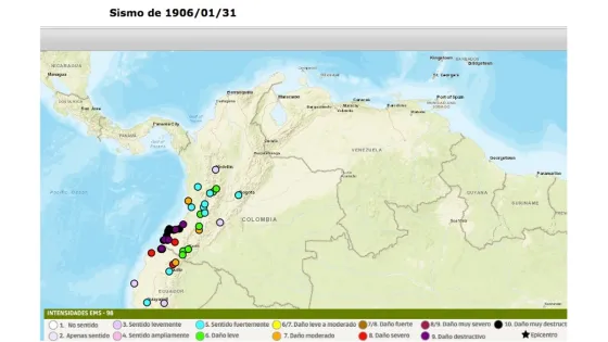 1906: Terremoto del Pacífico Colombiano 1906: Terremoto del Pacífico Colombiano