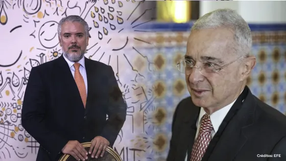 Expresidentes Iván Duque y Álvaro Uribe. Expresidentes Iván Duque y Álvaro Uribe.