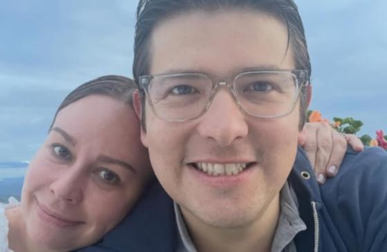 Miguel Uribe Turbay y María Claudia Tarazona.