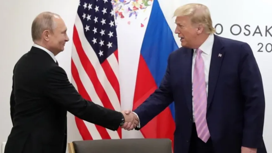 Donald Trump y Vladimir Putin. Donald Trump y Vladimir Putin.