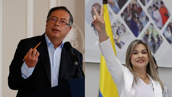 Gustavo Petro y Vicky Dávila. Gustavo Petro y Vicky Dávila.