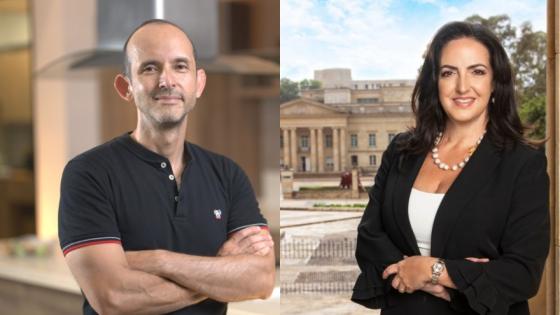 Doctor Óscar Rosero y María Fernanda Cabal.