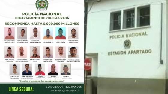 Fuga de presos en Apartadó. Fuga de presos en Apartadó.