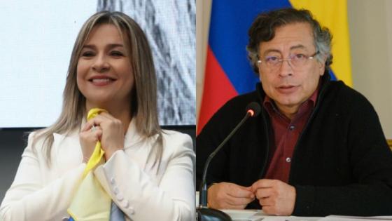 Vicky Dávila y Gustavo Petro. Vicky Dávila y Gustavo Petro.