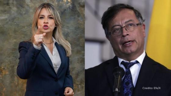 Vicky Dávila y presidente Gustavo Petro. Vicky Dávila y presidente Gustavo Petro.