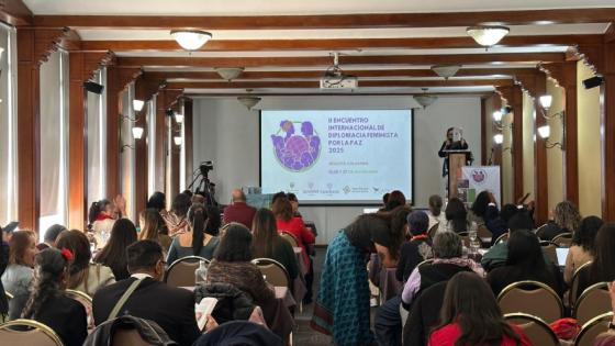 Encuentro internacional de diplomacia feminista por la paz 2025.