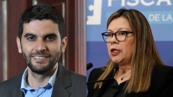 Hernán Cadavid y fiscal Luz Adriana Camargo.