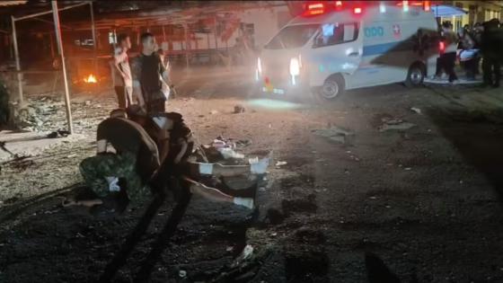 Atentado en Aguachica, Cesar.