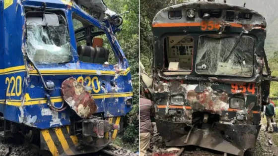 Choque de trenes Machu Picchu